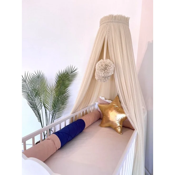 Baby Fancyroom Betthimmel Betthimmel aus 12 Meter Tüll aus 1. Klasse für Kinderbett Gitterbett, Himmel für Babybett Kinderbett – Bild 3