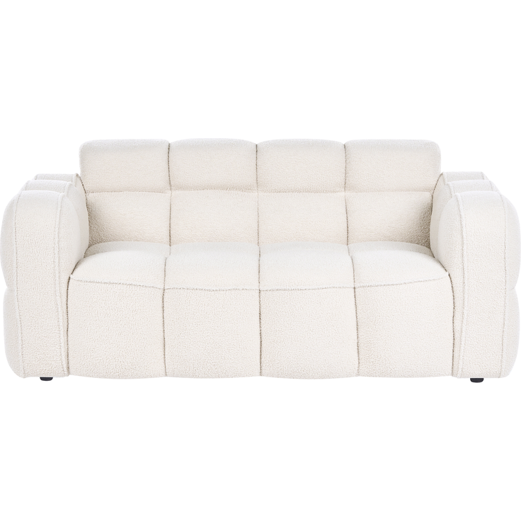 Sofa 2-Sitzer UTANA Bouclé Cremeweiß – Bild 4