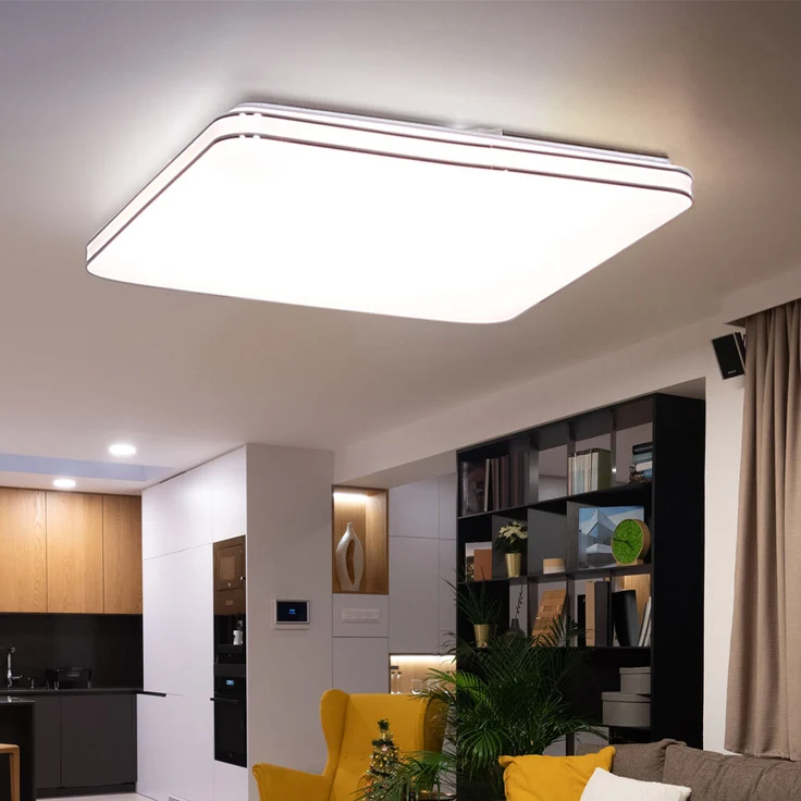 LED Deckenpanel, 3200 Lumen, App, CCT, Sternen-Effekt, L 50 cm – Bild 5