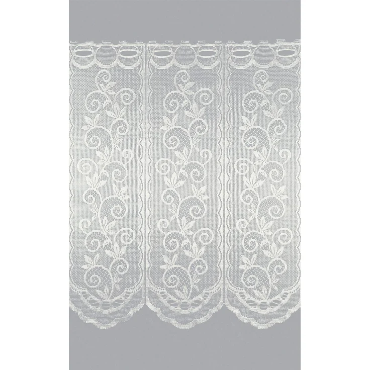 Scheibengardine Lysel - Ranke (Bx H) 80cm * 60cm Beige/hellbeige – Bild 3