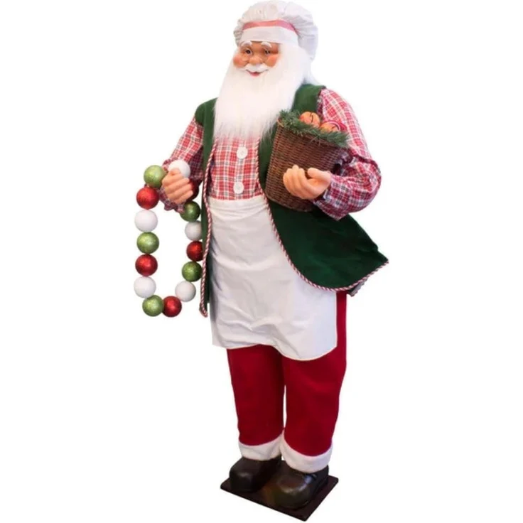 Von Hand gefertigter Weihnachtsmann Koch 150cm - für die richtige Festtagsstimmung – Bild 2