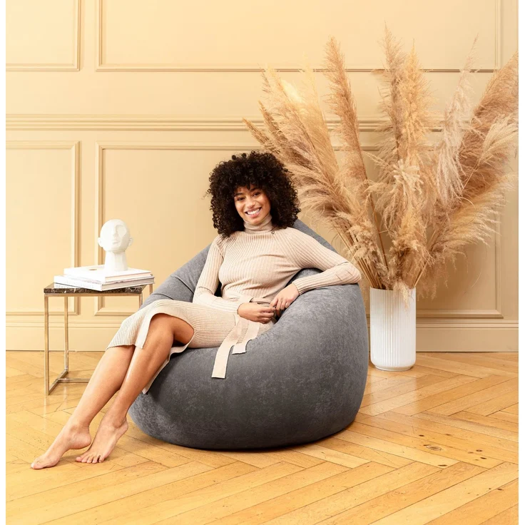Sitting Point Sitzsack Easy XXL ca. 300 Liter grau – Bild 2