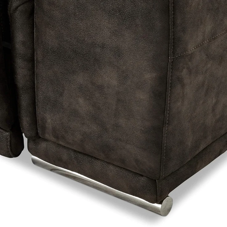 Ibbe Design Modul Sofa Braun Stoff 1 Sitzer mit Armlehne Rechts Elektrisch Verstellbar Relaxfunktion mit mit verstellbare Kopfstütze Alexa, 105 x 102 x 73 cm – Bild 7