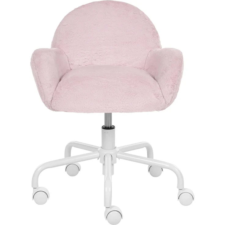 Schreibtischstuhl JUBBI Webpelz Pastellrosa – Bild 4