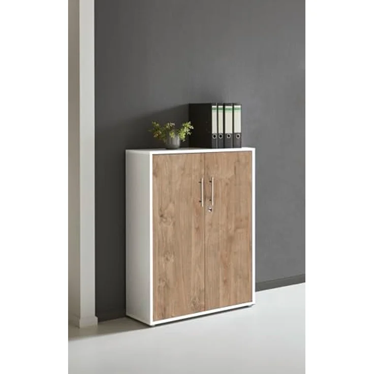 moebel-dich-auf Aktenschrank OFFICE EDITION (abschließbar, Metallgriffe, 3 Fächer) Made in Germany – Bild 3