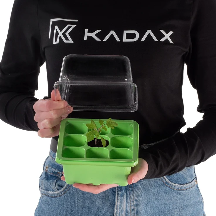 KADAX Mini-Gewächshaus, Mini-Gewächshaus, Gewächshaus, 9 Zellen, Aussaatschale – Bild 7