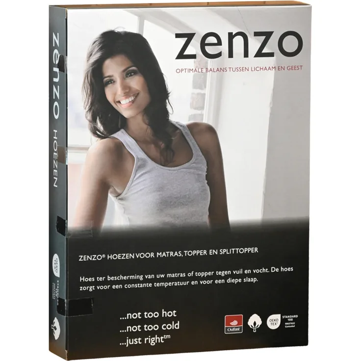 Polydaun Spannbettlaken Zenzo – 90 x 200 cm Weiß