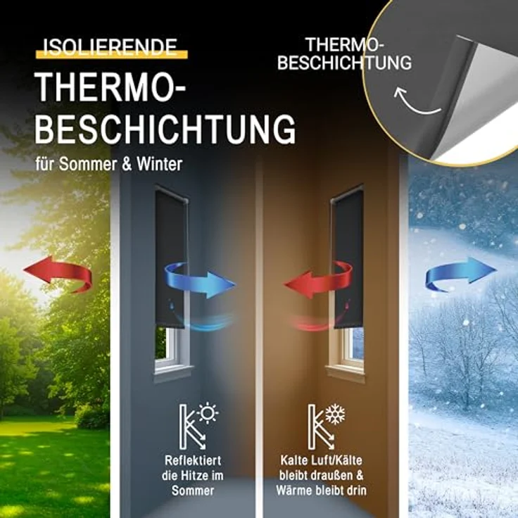 Sol Royal Thermorollo SolReflect T42 für Fenster & Türen Anthrazit, 160 x 110 x 3.1 cm – Bild 5