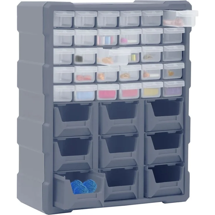 vidaXL Multi-Schubladen-Organizer mit 39 Schubladen 38x16x47 cm 149604 – Bild 3