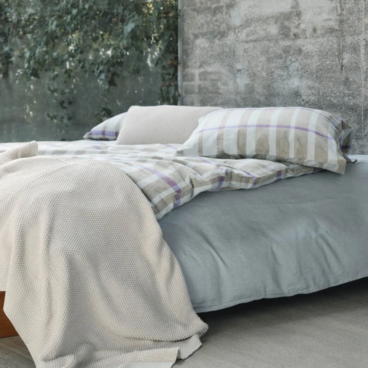 Marc O'Polo Bettwäsche Thori Forest Green Flanell 200 x 200 + 2x 80 x 80 cm – Bild 6