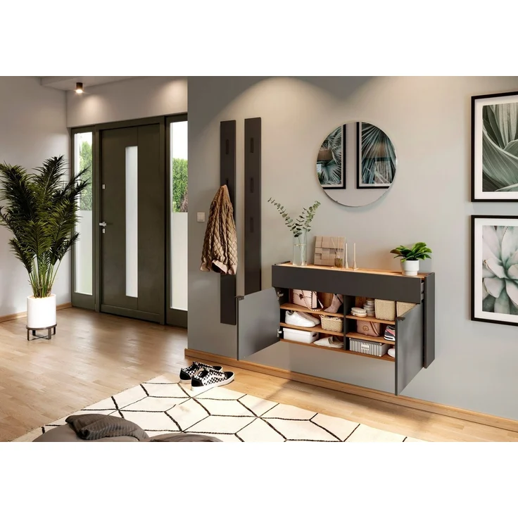 Germania Spiegel 1297-547, in Graphit, 60 x 60 x 3 cm (BxHxT) – Bild 2