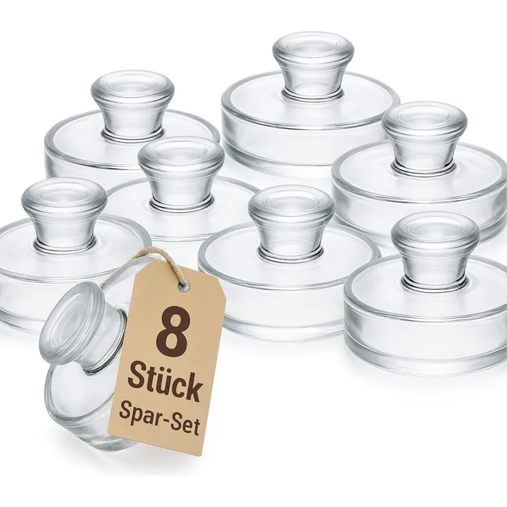 Thiru Fermentationsglas - Fermentiergewichte - Ø 7 & 8 cm - 4er- & 8er-Sets, (8-tlg)