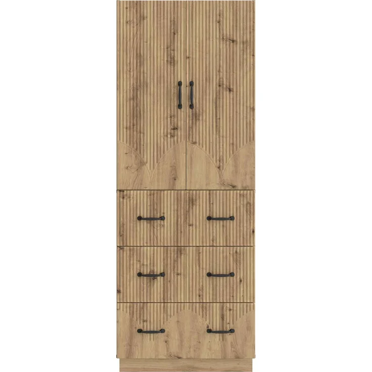 vidaXL Schrankset 2 pcs Artisan-Eiche 66 x 34,5 x 87 cm Holzwerkstoff 3416807 – Bild 4