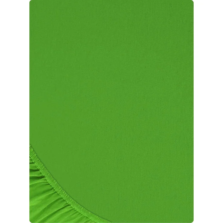 Buymax® Spannbettlaken 120x200 cm Baumwolle 100% Spannbetttuch Bettlaken Jersey, Matratzenhöhe bis 25 cm, Farbe Apfelgrün – Bild 8