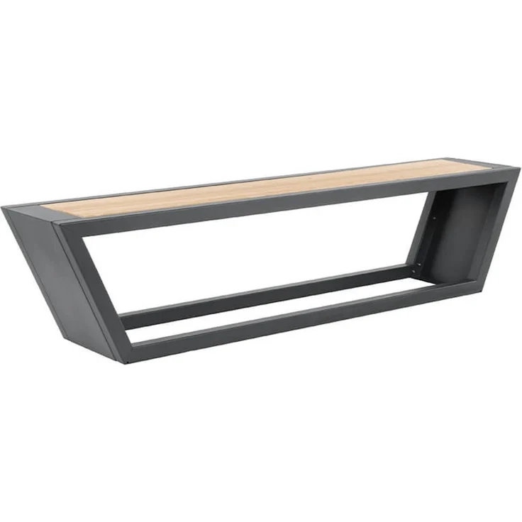 HOME DELUXE Sitzgarnitur aus Stahl KOBON Anthrazit - Made in Germany - 2 x Bank + 1 x Tisch – Bild 7