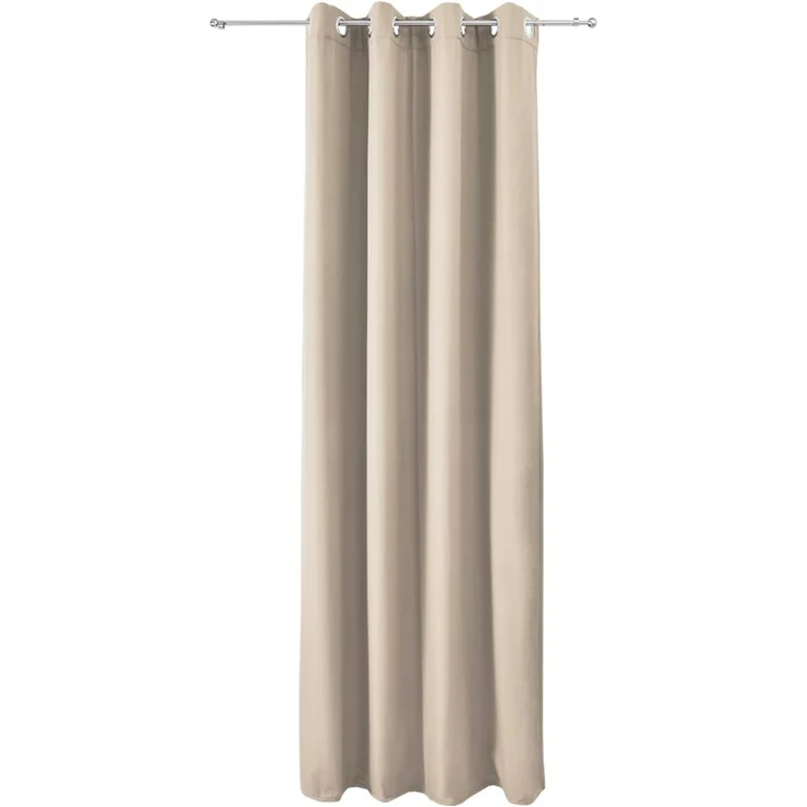 Beautissu Vorhang 2er Set Thermovorhang Gardine Creme Amelie TO, 140x245cm, Ösenvorhang isolierend Kälte- & Hitzeschutz Vorhang Wohnzimmer – Bild 7