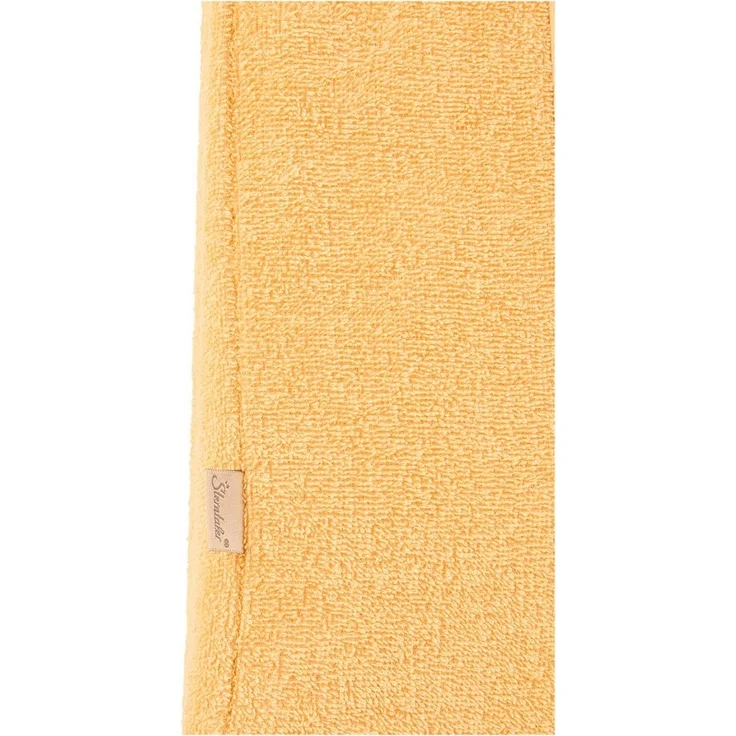Sterntaler Wickelauflagenbezug Giraffe & Löwe schmal 70x50 cm – weiche Baumwolle mit niedlicher Stickerei – saugfähig und perfekt für den Wickeltisch - Baby Zubehör für Keilwickelauflage, ocker – Bild 3