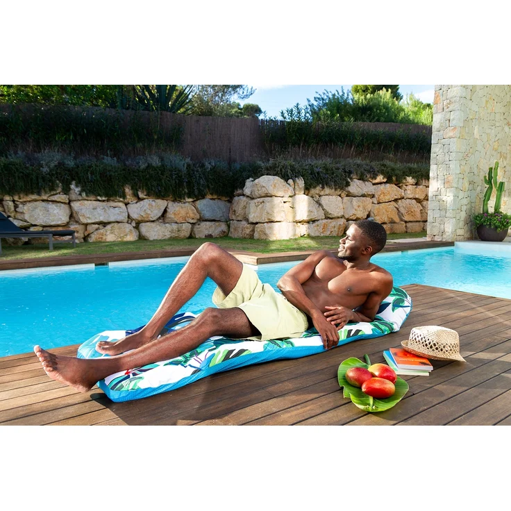 Bestway Luftmatratze Blissfull Drifter™ mit Textilbezug, PVC grün, 183x73 cm – Bild 5