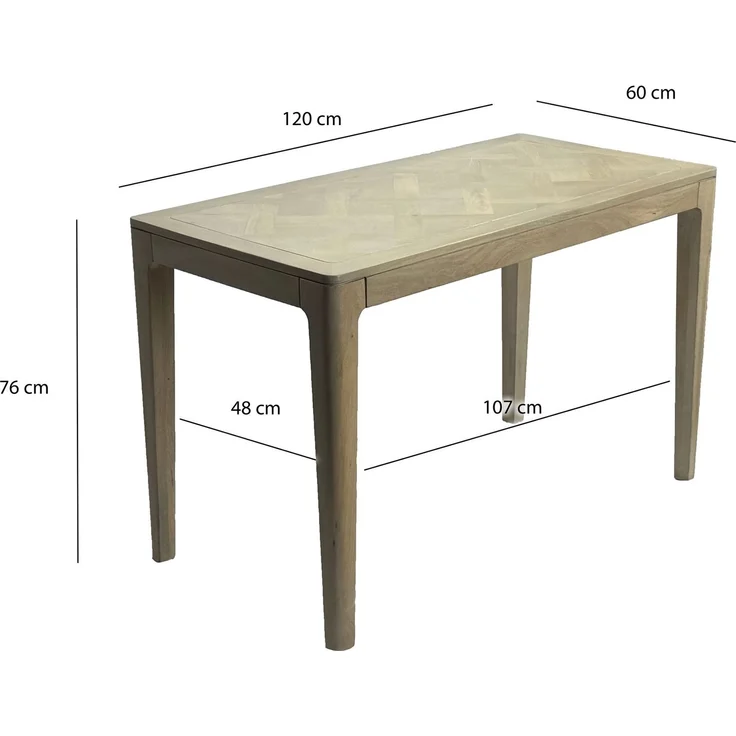 FINEBUY Esstisch FB77678 Esszimmertisch Küchentisch 6 Personen Holztisch Esszimmer (Natürliches Holzdesign mit klarer Form), Kompakte Tischlösung für kleine Essbereiche – Bild 3