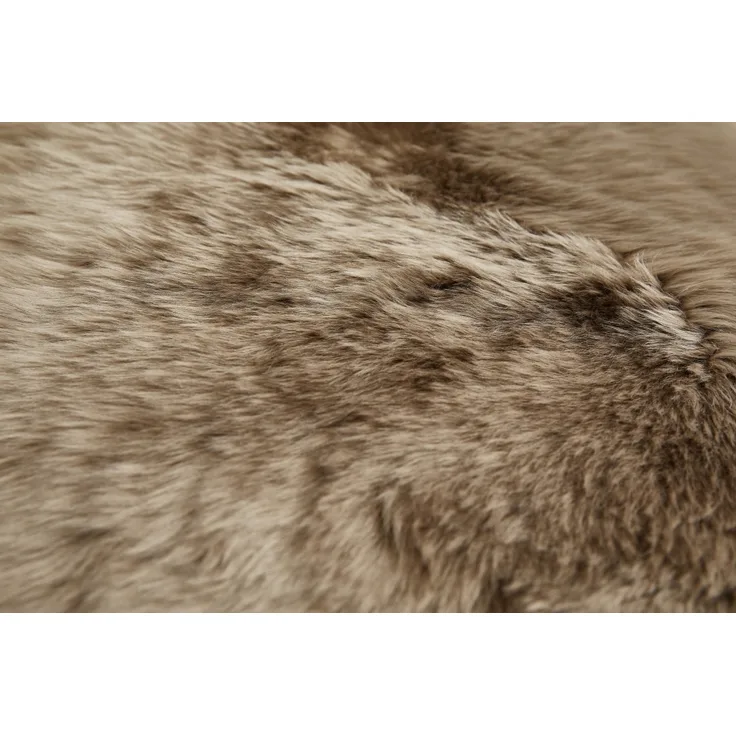 Teppich Schaffell 85 x 60 cm dark oak