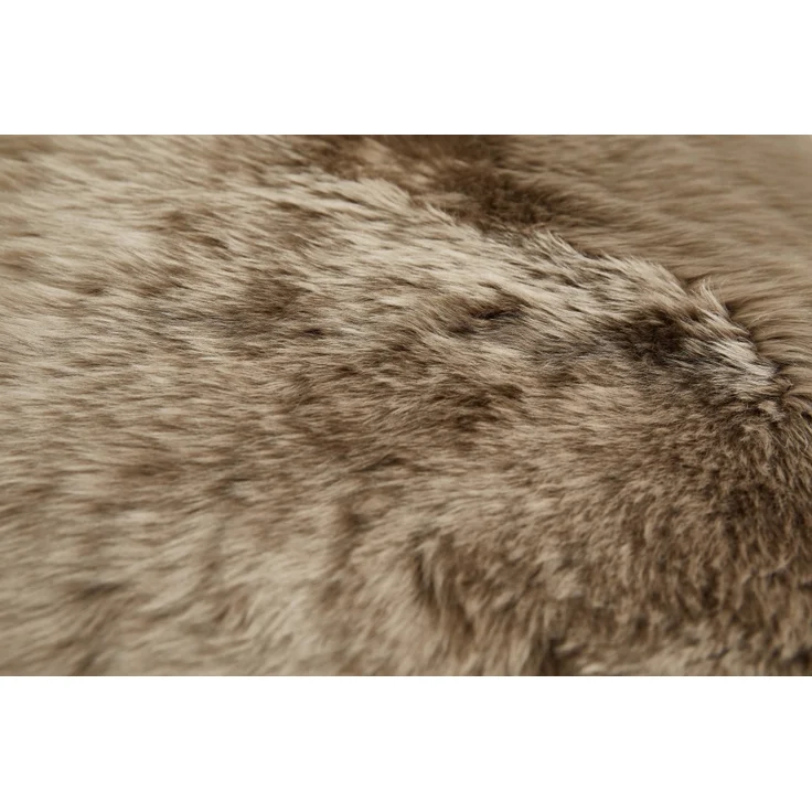Teppich Schaffell 85 x 60 cm dark oak