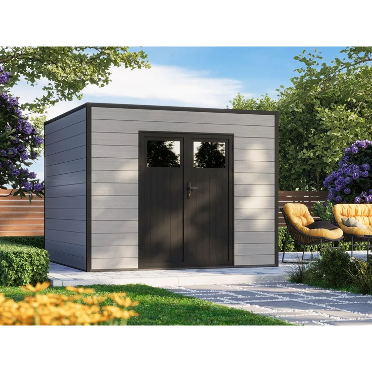 WPC Gartenhaus Modell Cubus 8,12 m² – Bild 1