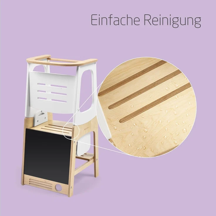 Maxi-Cosi 'Toucan' Lernturm mit integrierter Tafel, Holz natur, 91 x 46 x 43,4 cm – Bild 8