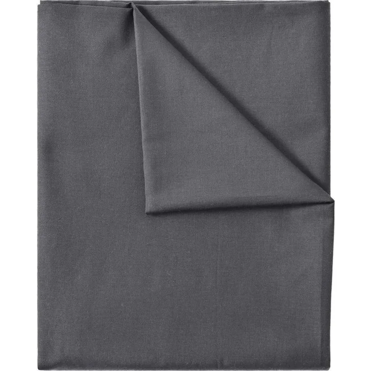 GREEN MARK Textilien Klassische Bettlaken – Flaches Laken aus 100% Baumwolle, ohne Gummi, hautfreundlich, pflegeleicht, bei hohen Temperaturen waschbar - Anthrazit Grau - 150x250 cm – Bild 2