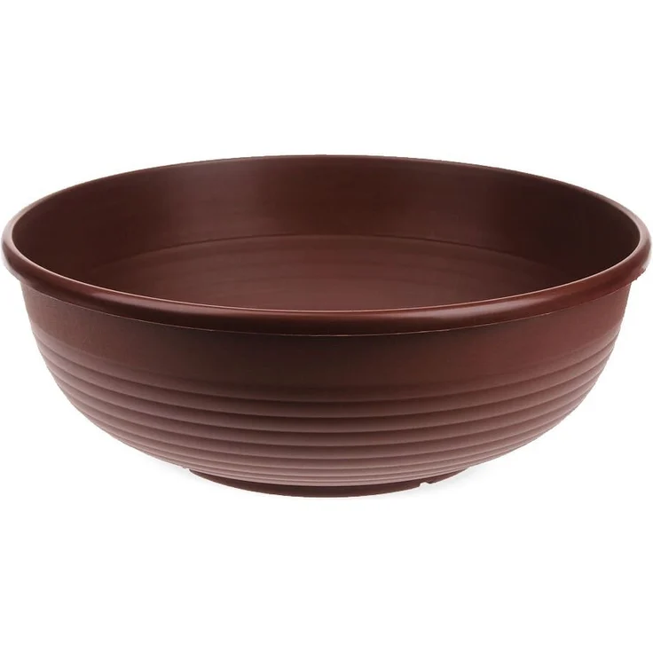 matches21 HOME & HOBBY Blumentopf Grabschale Pflanzschale Blumenschale braun 25 cm (1 St) – Bild 4