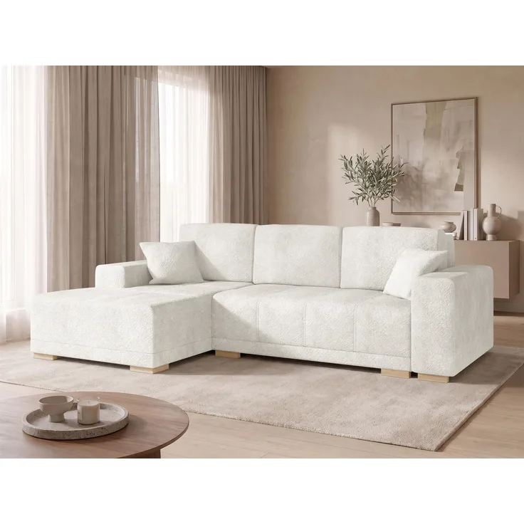 Mirjan24 Ecksofa Bicora (Farbe: Coral 15, Seite: Links - LC2), 85 x 140 x 240 cm