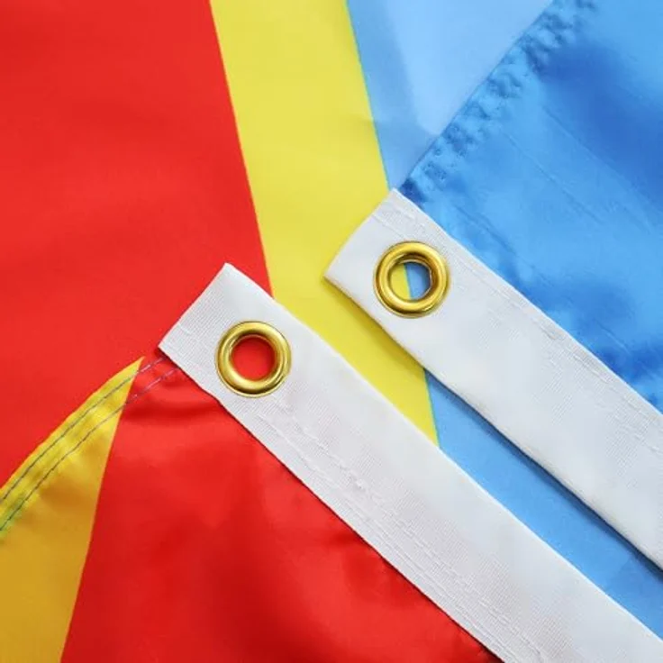 AZ FLAG - Flagge Demokratische Republik Des Kongo - 90x60 cm - Kongolesische Fahne 100% Polyester mit Messing-Ösen - 50g – Bild 2