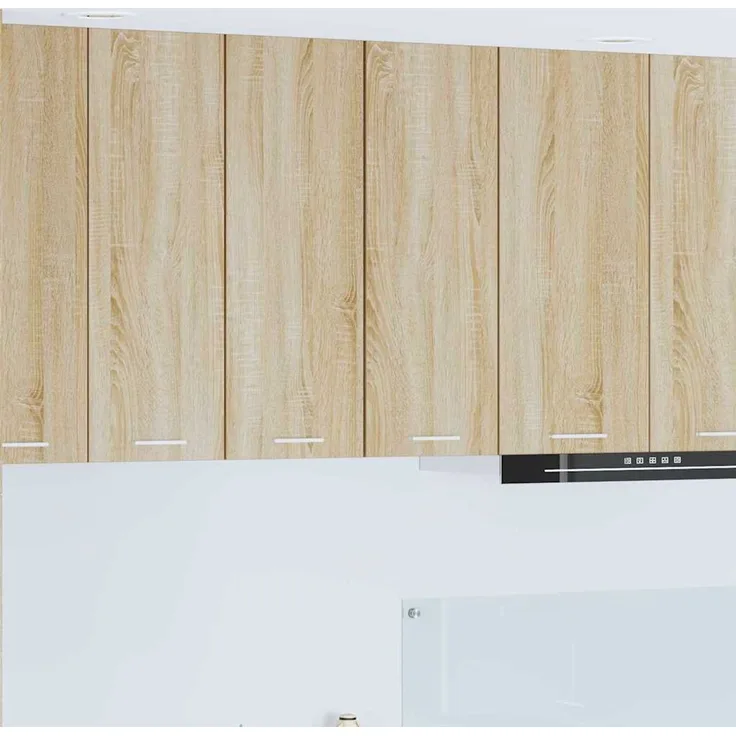 vidaXL Hängeschrank 2 stk. Sonoma-Eiche und Weiß 30 x 31 x 80 cm 884247