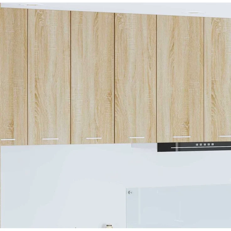 vidaXL Hängeschrank 2 stk. Sonoma-Eiche und Weiß 30 x 31 x 80 cm 884247 – Bild 1