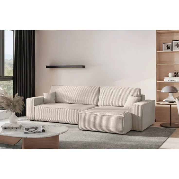 Kaiser Möbel Ecksofa mit schlaffunktion und bettkasten, Eckcouch BEST XL stoff Poso, Mit Bettfunktion und Bettzeugfach – Bild 5