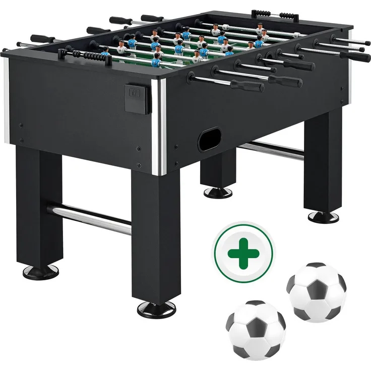 ArtSport 'Tischkicker Wuzzler', Kickertisch in schwarz, inkl. 2 Bälle und Getränkehalter