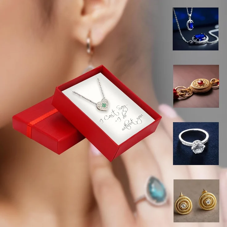 Kurtzy Geschenkbox Schmuck Geschenkbox Set 12 Stück 8,5 x 6,5 x 2,5 cm 6 Farben, Schmuck Geschenkbox 12 Stück 8,5 x 6,5 x 2,5 cm 6 Farben – Bild 7