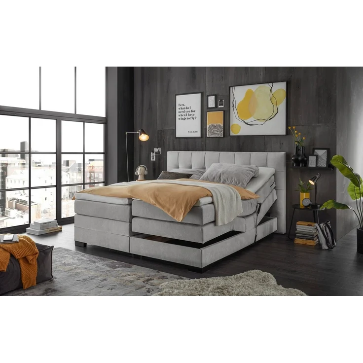 Boxspringbett Talena von ED Exciting Design – Luxus mit motorisierter Relaxfunktion, Härtegrad H2 – Bild 3