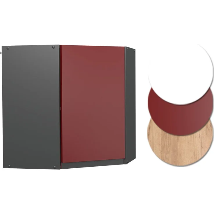 Eckhängeschrank R-Line Rot 57 cm J-Shape Vicco – Bild 6