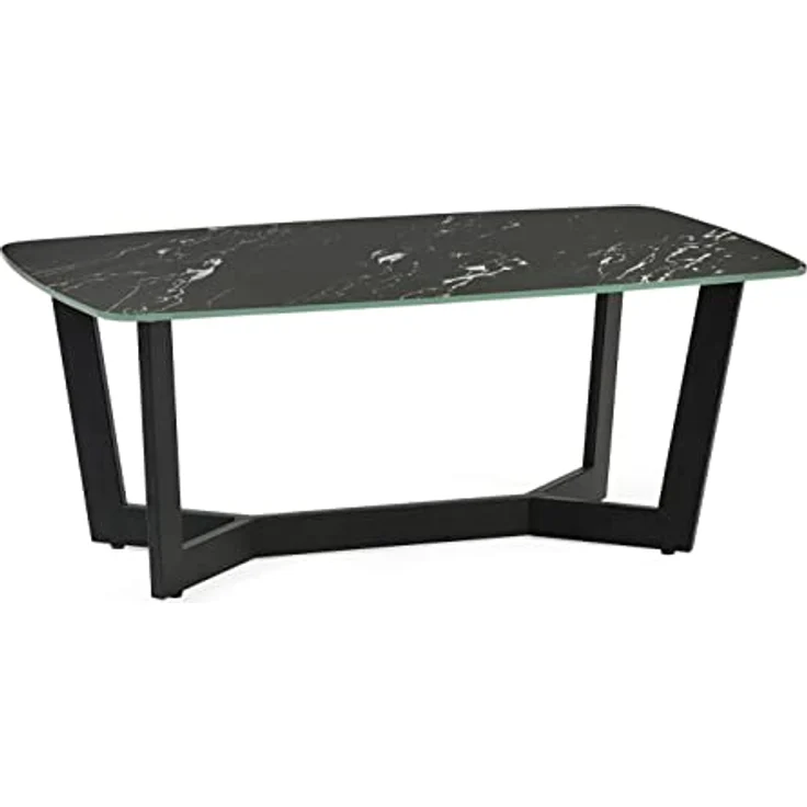 Julian Bowen Olympus Couchtisch, schwarze Marmoroptik – Bild 1