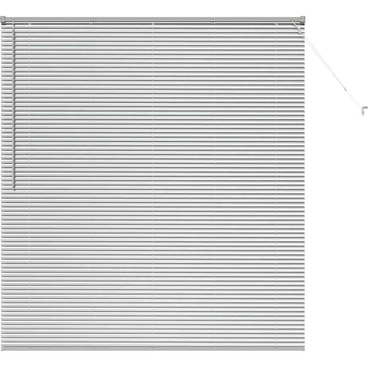 vidaXL Venezianische Jalousie Silber 175 x 160 cm 25 mm Aluminium 42005934 – Bild 2