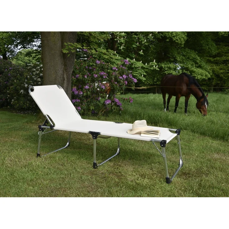 XXL Sonneliege Abaco Relaxliege Liege faltbar Gartenliege Garten Möbel – Bild 2