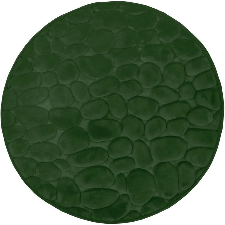 Euroshowers GmbH Badematte Badematte,rutschhemmend beschichtet, Polyester, rund, Badteppich