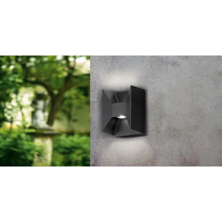 Eglo 93319 Aussen-LED MORINO Up & Downlight anthrazit, LED max. 2X2,5W – Bild 3