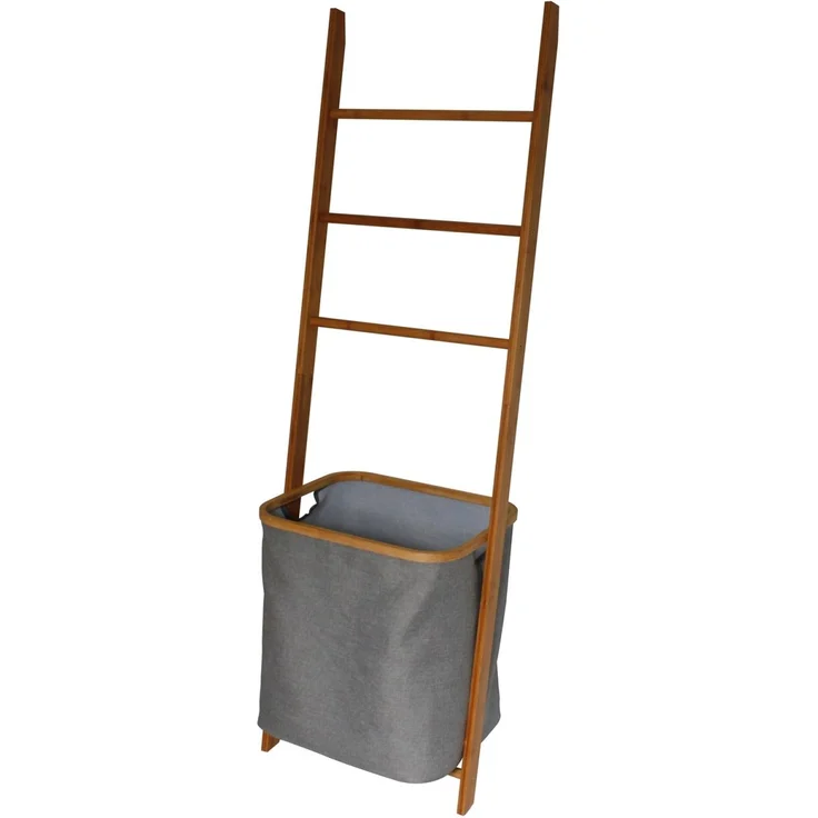 HTI-Living Stilvolle 2-in-1 Lösung Wäscheleiter mit Wäschesack – Bild 3
