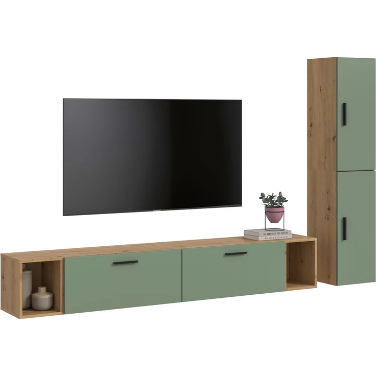 The One Wohnkombination in Smoke Green Nachbildung – Bild 1