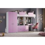 Hochbett 'Geko XL' lila