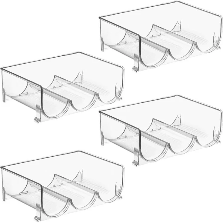 Flaschenständer Flaschenhalter Organizer Küche stapelbar mDesign transparant – Bild 9