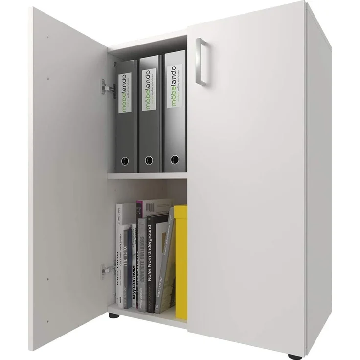 Möbelando 'Trio' Aktenschrank, Holz weiß, 77 x 34,5 x 57 cm – Bild 5