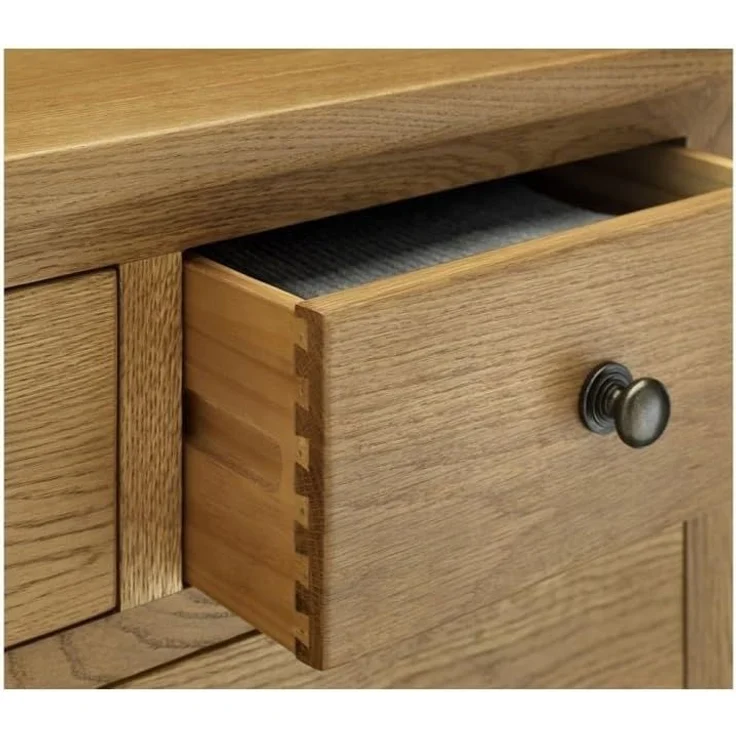 Julian Bowen Marlborough Frisiertisch mit Zwei Säulen, Eiche – Bild 4