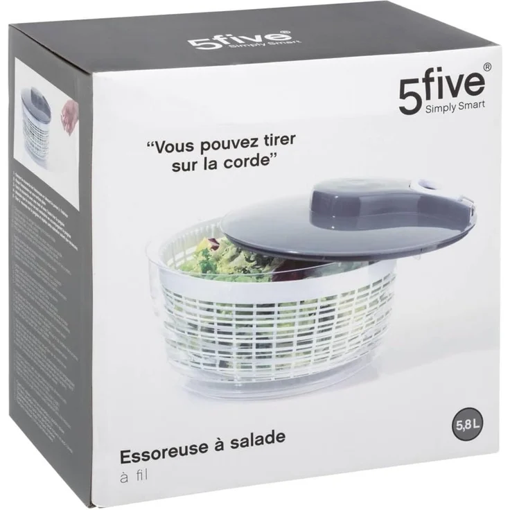 Salatschleuder mit Draht - 5five Simple Smart – Bild 3